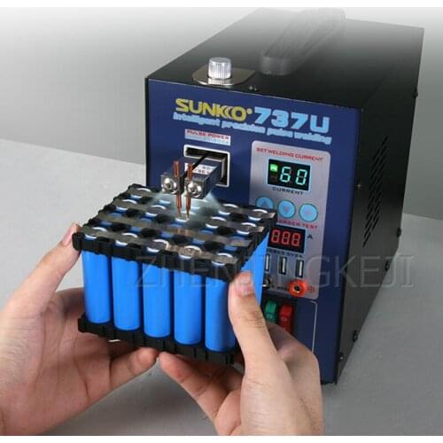 Spot Welding Small Handheld Accurate Digital Display Lithium Battery Butt Welder Charger High Power 2500W Pulse Resistance 220V