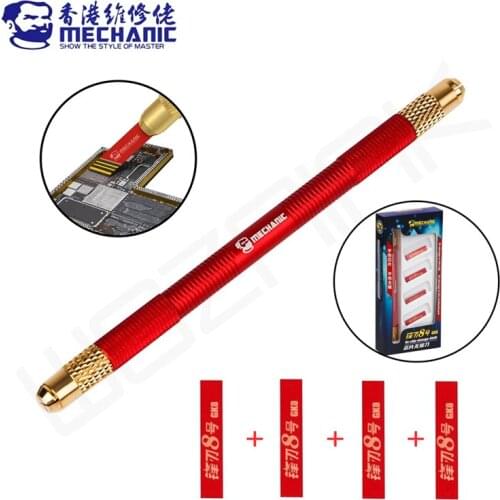 MECHANIC GK8 Multifunctioal CPU IC Glue Removal Knife Set Glue Remover Knife Thin Blade Motherboard BGA Chip Cleaning Repair