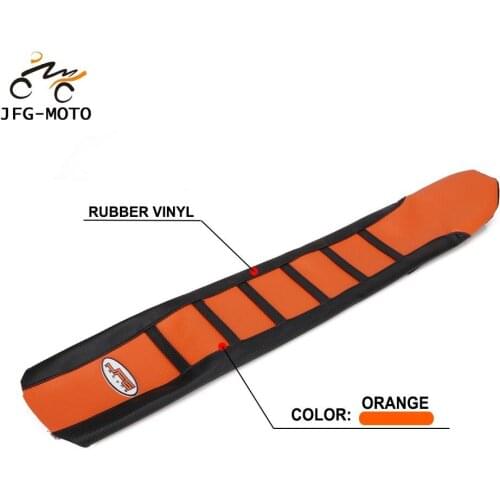 Motorcycle Rubber Striped Leather Soft Grip Gripper Skin Seat Cover For KTM SX EXC XC-W SX-F 125 150 200 250 300 350 450 500 525