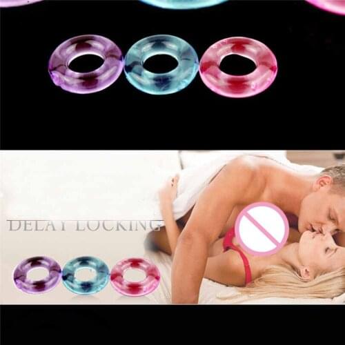 Men Soft TPR Vibrating Ring Vibrator Delay For Men Adult games Delay Ring Lock Adult Tool Toys Lasting