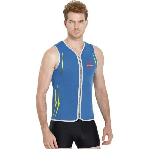 Men Scuba Diving Vest Sleeveless Jacket Tops High Elastic 3mm Neoprene Inside Keep Warm Wetsuit Swimwear Swimsuit Surfing Vest