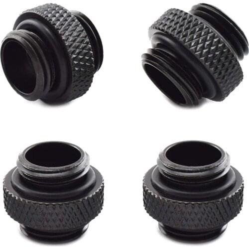 4-Pack G1/4 inch 5mm Male to Male Connector with Sealed O-Ring for PC Water Cooling Systems Extender Fitting