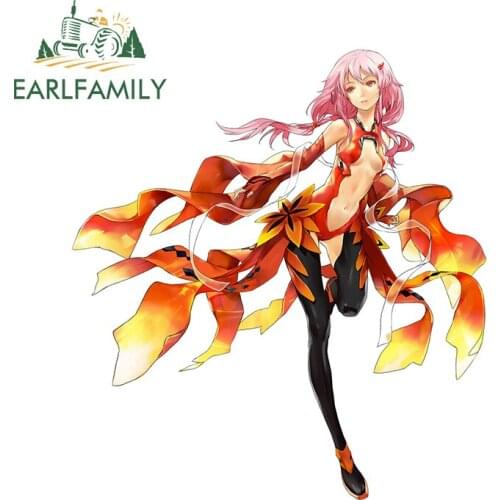 EARLFAMILY 13cm x 12.3cm for Guilty Crown Anime Decal Refrigerator Car Sticker Occlusion Scratch Surfboard Car Door Protector