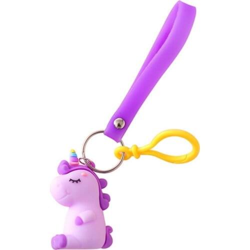 2019 NEW Cute cartoon lanyard keychain cartoon animal doll car pendant couple girl bag hanging ornaments small gifts