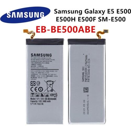 SAMSUNG Orginal EB-BE500ABE Replacement 2400mAh Battery For Samsung Galaxy E5 E500 E500H E500F SM-E500 Mobile phone Batteries