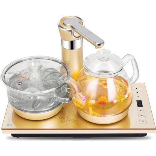 Fully automatic upper kettle kettles set glass water boil tea ware