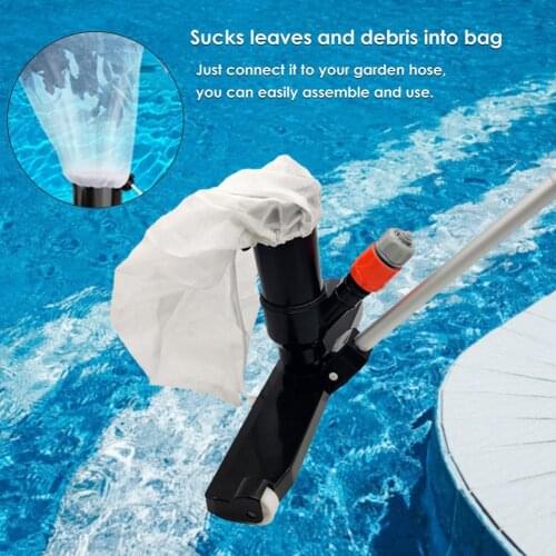 Pool Vacuum Cleaner Set Swimming Pool Cleaning Jet Underwater Cleaner Portable Three-type Conversion Pool Vacuum Suction Head