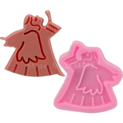 Halloween Ghost Shape Silicone Fondant Soap 3D Cake Mold Cupcake Jelly Candy Chocolate Decoration Baking Tool Moulds FQ1909