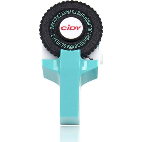 Light Blue 3D Embossing Label Maker for MOTEX E101 Upgrade Version C101 Mini DIY Manual Typewriter fit for 9mm 3D label Tape