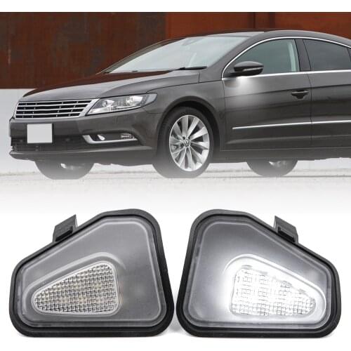 LED Front Under Side Mirror Puddle Light Module Lamp For Volkswagen VW Passat B7 EOS 1F7 1F8CC Scirocco MK3 Jetta MK6 2PCS