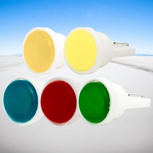 50X T10 194 168 W5W COB LED Ceramic Chip Car led Door Lights Parking Light Wholesale Auto Side Light Bulb Instrument Wedge Light