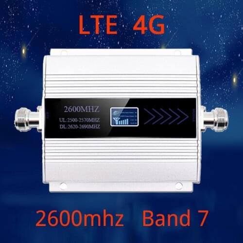 New product 4G LTE 2600mhz mobile phone booster 2600 signal repeater gain 65dB 4G network cellular amplifier single host