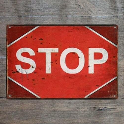 Vintage Metal Tin Signs Retro Warning Plate Decor Plaque Pub Bar Art Wall Poster