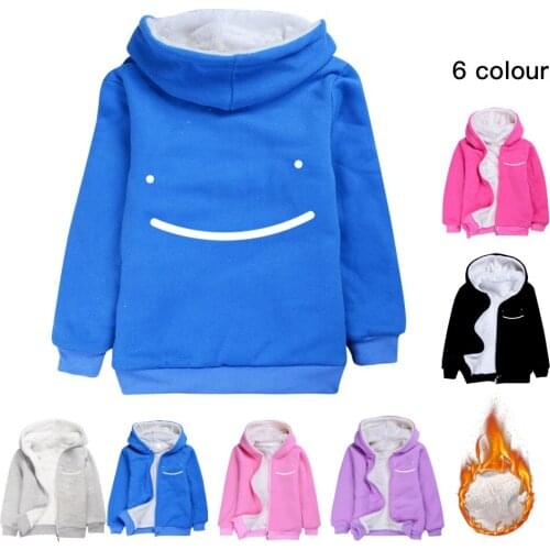 Winter dreamwastaken Hoodies Kids Jacket with Zipper Wool Liner Boys Coat Thicken Hooded Fur Baby Girl squirrel Outwear