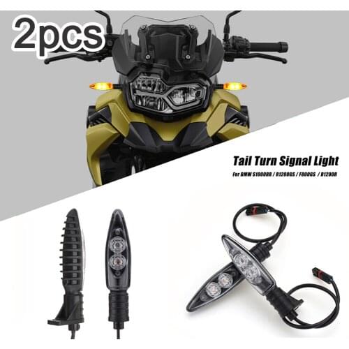 2Pcs Motorcycle Turn Signal LED Lights High Brightness Light Indicators Warning Lamp For BMW R1200 F800 F650GS F700GS Drop Ship