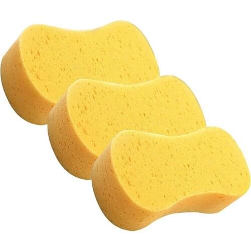 3pcs Car Wash Sponges Multi-Use Cleaning Sponge for Washing Cars Cleaning Polishing Foam for Dishes Kitchen Windows Cleaning