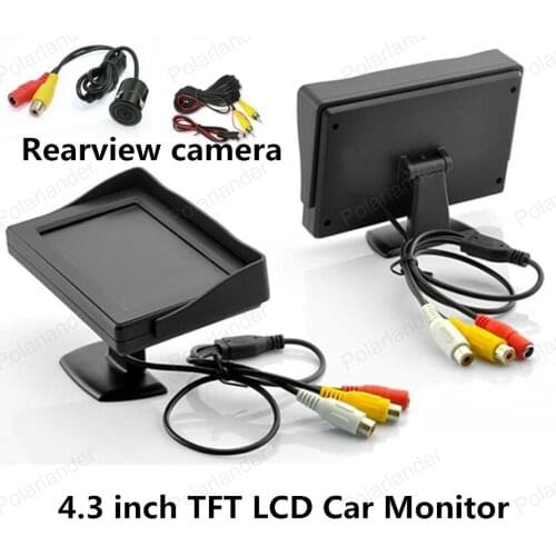 4.3 inch TFT LCD Mirror Monitor for with Car Rear view backup reverse parking camera