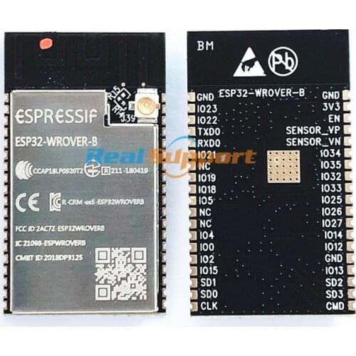 50PCS ESP32-WROVER-IB SMD module ESP32-D0WD 3.3V 8MB PSRAM 4MB SPI flash IPEX antenna connector