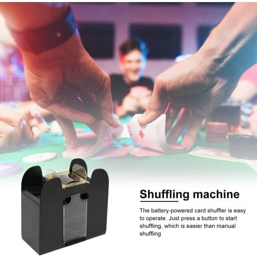 6 Decks Automatic Poker Card Shuffler Battery Operated Poker Game Playing Shuffling Machine Advanced Shuffle Robot