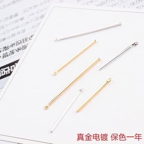DIY handmade jewelry accessories sticks ear clip earrings earrings pendant earrings materials gold plating color for a year