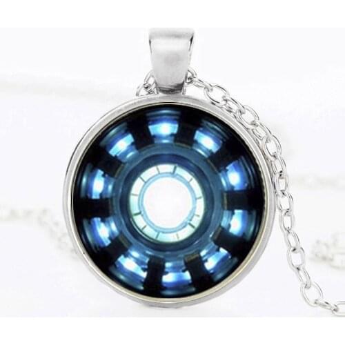 30 lucky Heart Time Super Movie Hero sign chain pendant Necklace Gathering Energy Captain Shield gift Necklace Jewelry