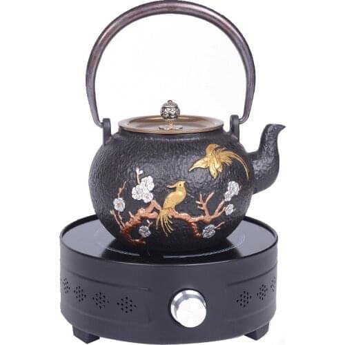 Phoenix cast iron pot uncoated boiling teapot Japanese style 1200ML