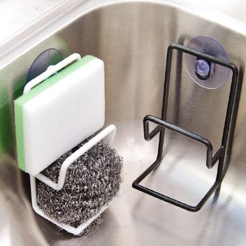 Storage-Holder Sink Sponge Draining Towel Soap Suction Cup Wall Mounted Bathroom kitchen Drain Rack Home Practical