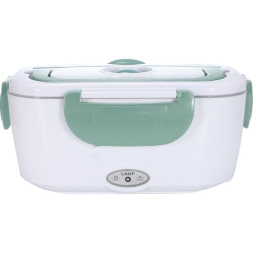 Electric Lunch Box for Car,Office and Home, Portable Food Warmer,40W Faster Meal Heater, 2 Compartments Removable Containers