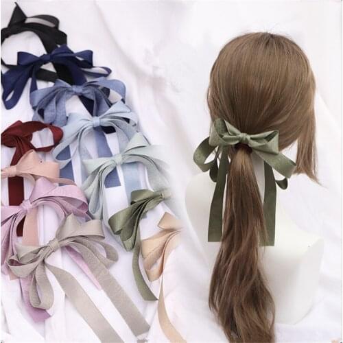Sweet Lolita Girl Bowknot Hair Rope Hair Ornaments Lolita Girl bow HairCircle B1588