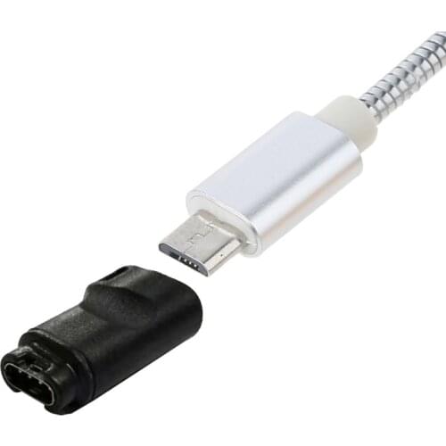 2021 New Female Micro USB to 4-pin Charge Converter for -Garmin Quatix 5 Sapphire Vivosport Vivoactive 3/3T D2 Charlie Watch