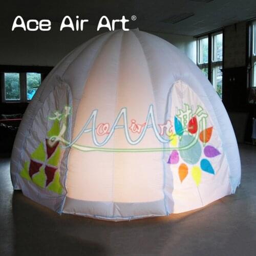 New designed inflatable igloo dome tent Childrens toy tent/house inflatable dome tent for Decorations and small events