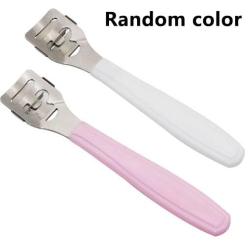 Professional Stainless Steel Callus Corn Hard Skin Remover Plastic Handle Foot Rasp Heel File Scrubber Pedicure Nail Care Tool