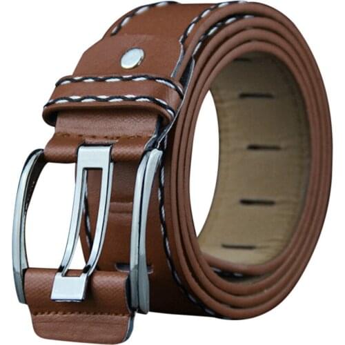 Fashion Mens Leather Smooth Girdle Buckle Waistband Leather Belt Genuine Leather Luxury Designer Belts High Quality Strap kemer