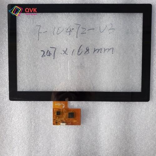 10.1 inch Black touch screen P/N F-10472-V3 Capacitive touch screen panel repair and replacement parts free shipping