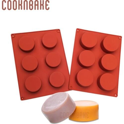 COOKNBAKE Silicone Mold for pastry baking round cake form biscuit bread pudding jelly mold silicone candy ice soap cookies tool