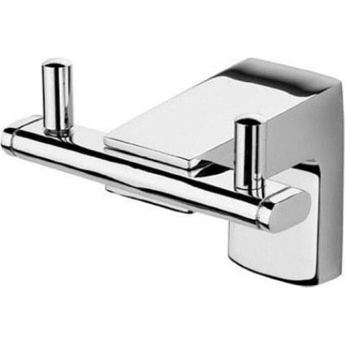Theme Bathroom Premium 2'Li Bathrobe Robe Hook (Dual) 71023