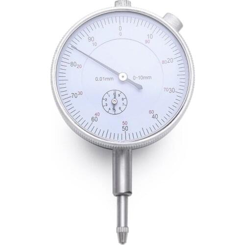 Accuracy Precision Indicator Gauge Dial Indicator Measurement Instrument 0.01mm Silver
