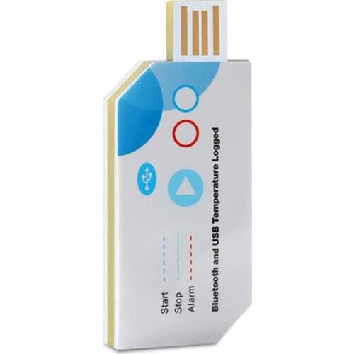 GTBL USB Temperature Data Logger Disposable RH TEMP Data Logger Recorder Bluetooth and USB Temperature Logger