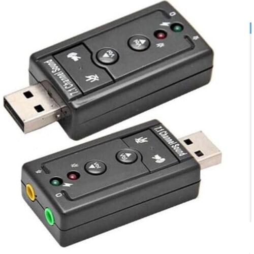 External USB Audio Sound Card Adapter 3D VIRTUAL 7.1CHANNEL For PC LAPTOP WIN7 8 new new