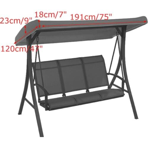 Waterproof Swing Canopy Garden Chair Tent Porch Top Cover Swing Roof