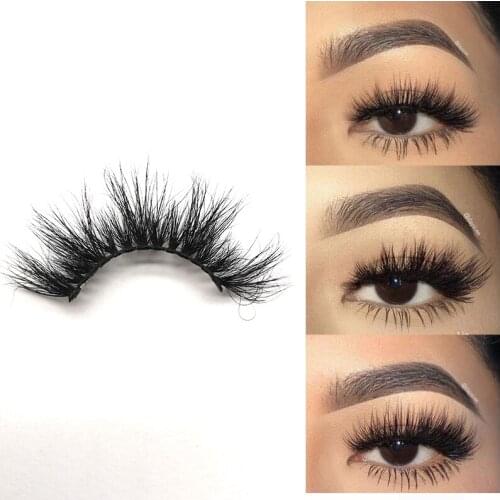 1 Pairs 3D Eyelashes Hand Made Natural Long Faux Mink Lashes High Quality False Lashes Extensions Makeup Tool