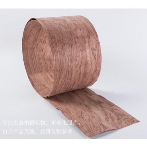 1Piece L:2.5Meters Width:200mm Thickness:0.52mm Natural Brazil Red Mahogany Pear Wood Veneer