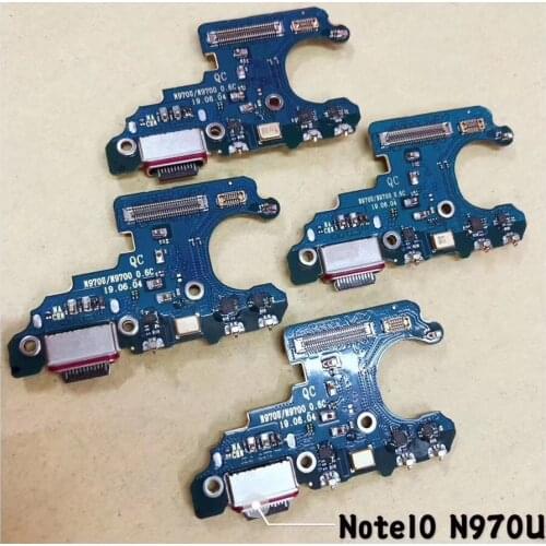 10pcs USB Charging Charger Port Dock Connector Flex Cable For Samsung Galaxy Note 10 N970U N970F Replacement Parts