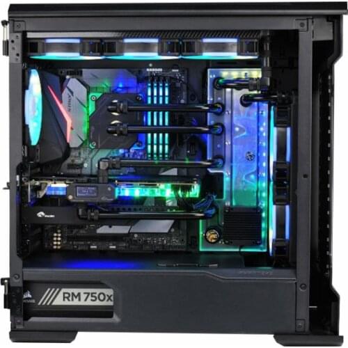 BYKSKI Acrylic Water Cooling Plate Distro Tank PC Water Tank for Phanteks PK518 Computer Case, RGV-PHA-PK518-P cooler