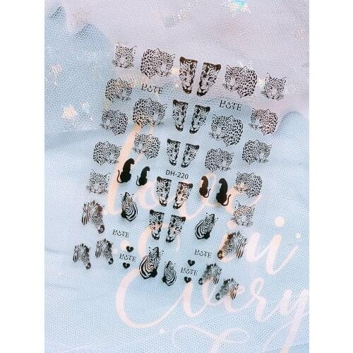 Nail Art Accessories Letter Stickers Nail Design 2021 Sexy Lace Edge Foil Nails Sliders for Nails French Manicure Holographic