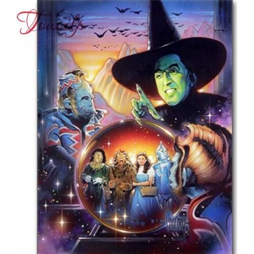 Full Square/Round Drill 5D DIY Diamond Painting "The wizard of poster" Embroidery Cross Stitch Mosaic Home Decor Gift