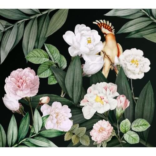 CJSIR Custom Photo Mural 3D Wallpapers for Living Room Retro Pastoral Flowers Bedroom Wallpaper TV Background 3D Wall Paper