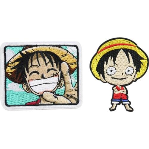 Children Popular Cartoon Anime Patch Funny Boys Adventure DIY Embroidered Iron on Patch for Hat Backpack Jacket Apparel Applique