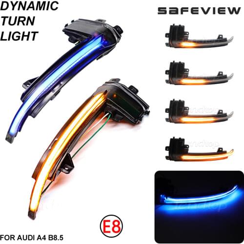 For Audi A3 8P A4 A5 B8 Q3 A6 C6 4F S6 SQ3 A8 D3 8K Dynamic Indicator LED Flowing Turn Signal Flasher Lights Car Accessories