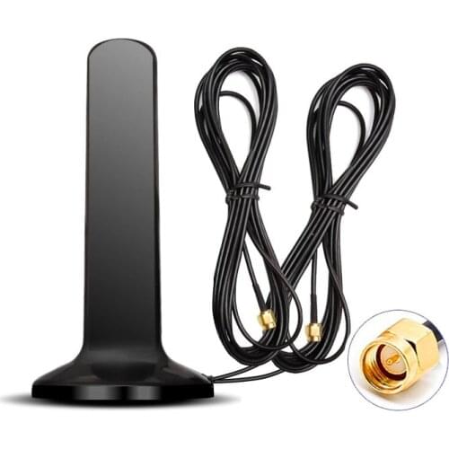 GSM 4G 5G Antenna Outdoor 600-6000MHz 12dBi High Gain Omni Magnetic Sucker Antenna SMA Male for Router Modem